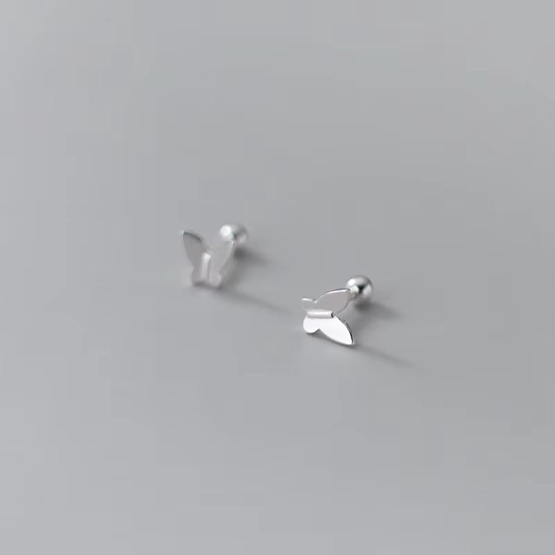 925 Sterling Silver Butterfly Earrings for Women Stud 925 Small Silver Earrings Jewelry Woman Earring Stud Silver 925