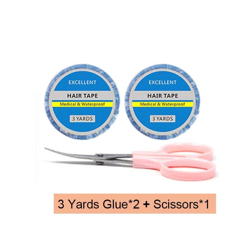 Tape Extensions Glue 3 Yards Roll Tape in Hair Extensions Professional Pliers Electric Tape Remover Salon DIY Re-Tape Must Buy