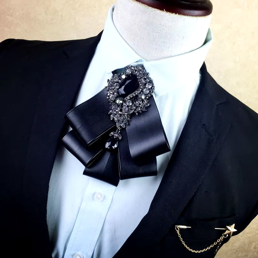 Men'S Necktie for Men 2024 Vintage Bowtie Pajaritas Diamond Wedding Ties Men Accessories Necktie Butterfly Cravate Pour Homme